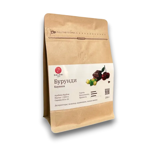 Кофе в зернах Daloni Бурунди Kayanza 250г