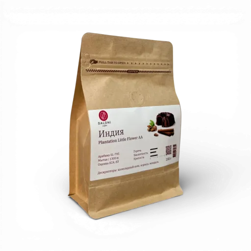 Daloni India Plantation AA в зернах для эспрессо 250гр Daloni India Plantation AA в зернах для эспрессо 250гр