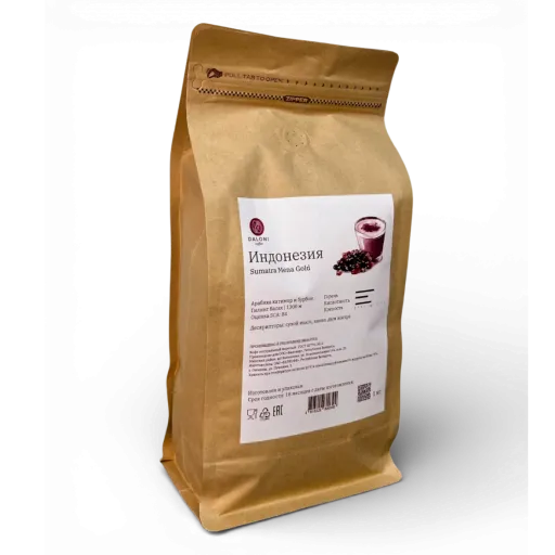 Daloni Indonesia Sumatra Mena Gold в зернах для эспрессо 1кг