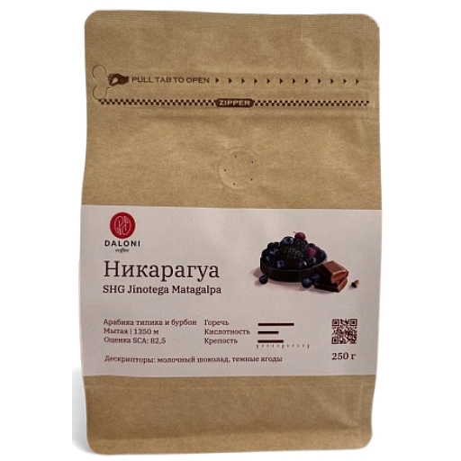 Daloni Кофе Никарагуа в зернах для чашки 250 г