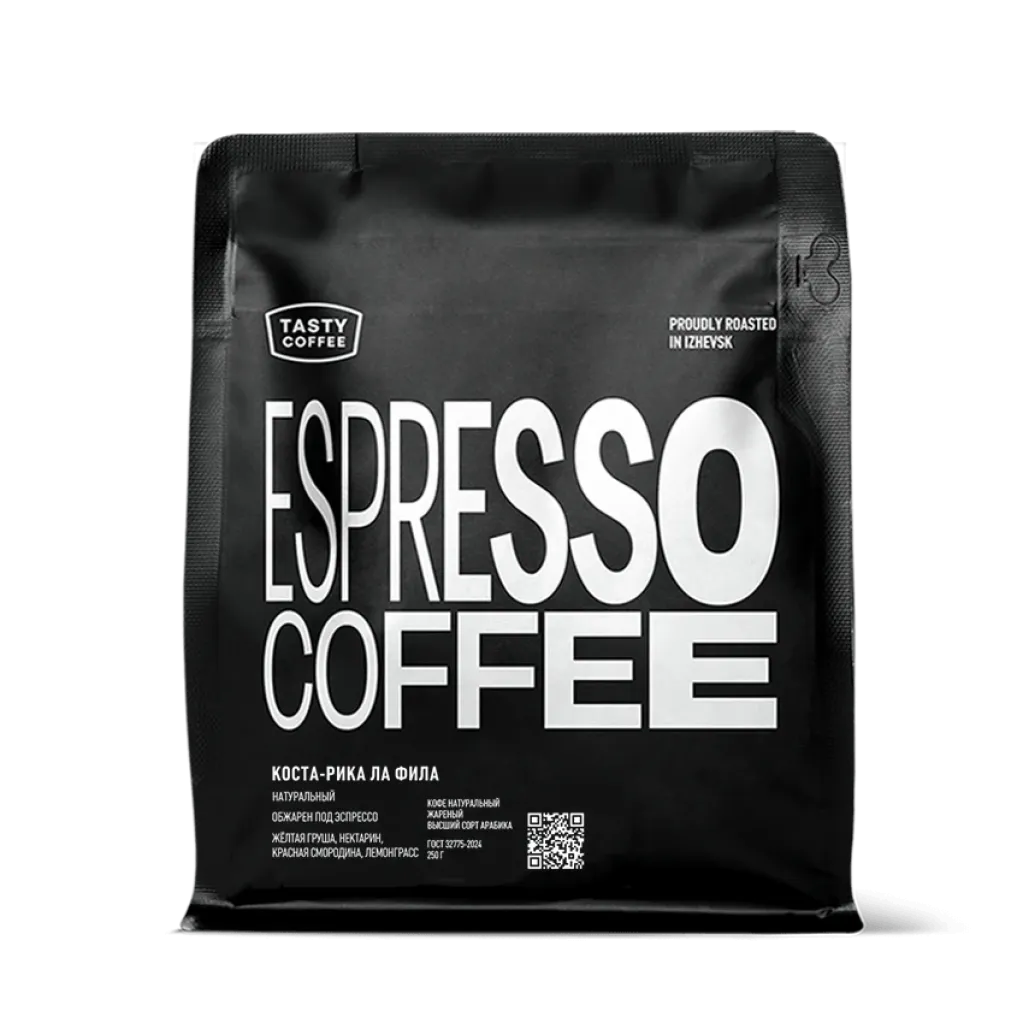 Tasty Coffee Коста-Рика Ла Фила кофе для эспрессо 250 г Tasty Coffee Коста-Рика Ла Фила кофе для эспрессо 250 г